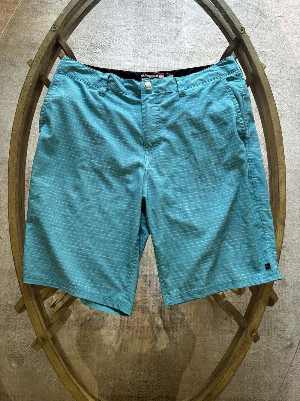 Quiksilver Amphibians Hybrid Shorts Size 33 Blue Striped